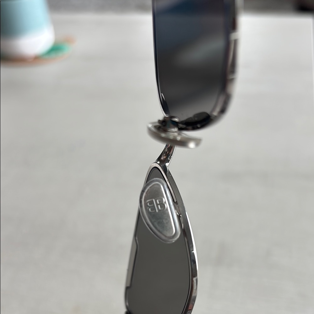 Men’s XL Balenciaga™ BB0277S 003 60 - Gunmetal/Blueflash sunglasses - Picture 10 of 10